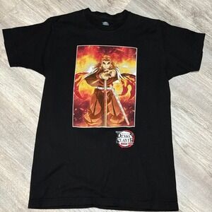 Demon Slayer Kimetsu No Yaiba the Movie Adult Medium Shirt Mugen Train Rengoku‎
